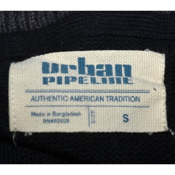 Urban Pipeline Boys Red Black Pullover Argyle Sweater Size S 1/4 Zip Up Comfy - Picture 7 of 8